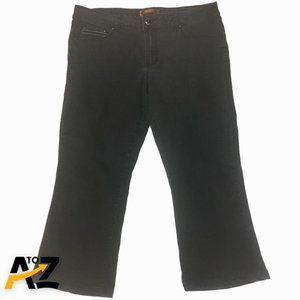 One 5 One Womens Jeans Size 14 Stretch Black Embellished Pockets Boot Cut